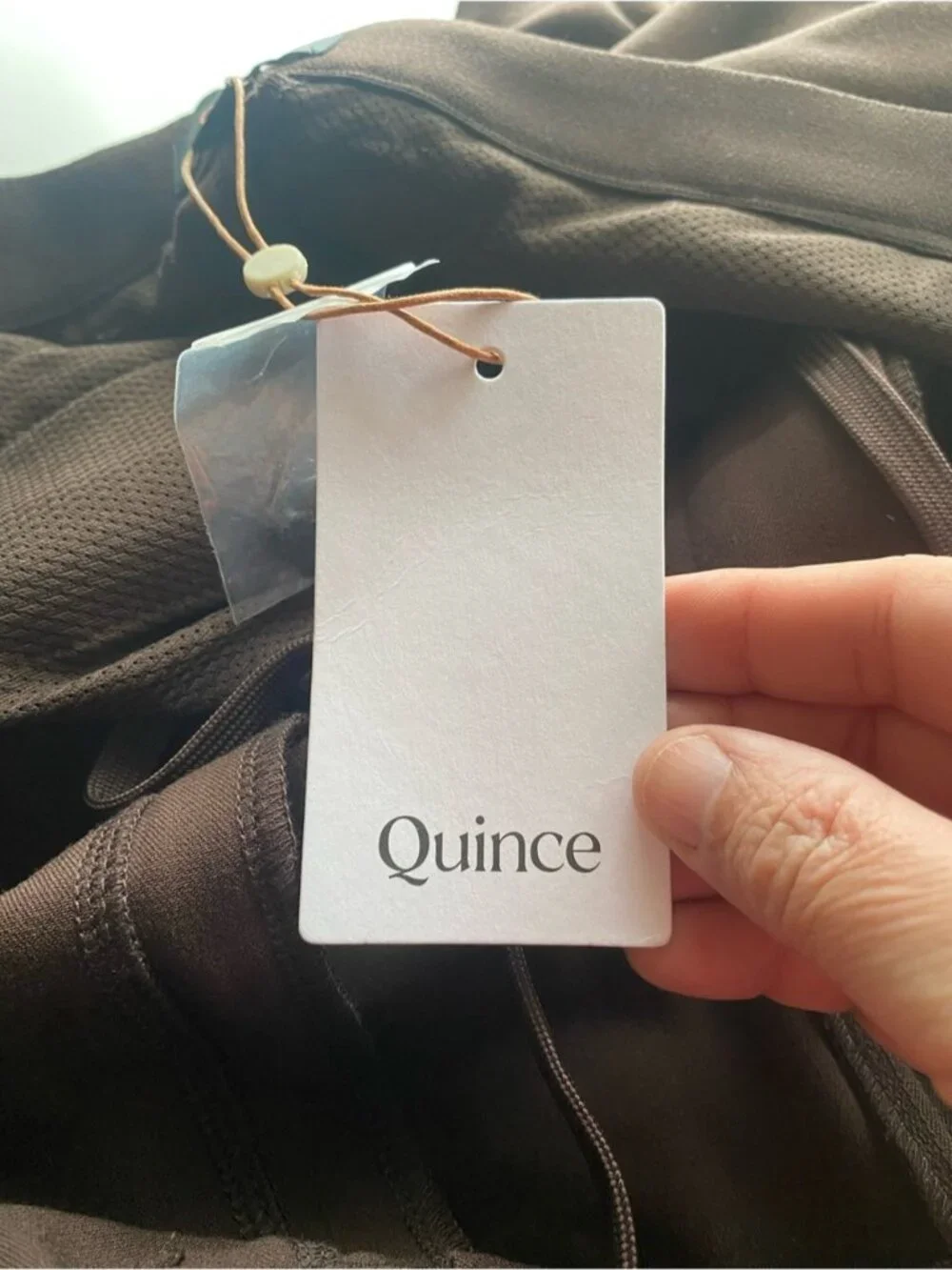 Quince Ultra-Stretch 24/7 Smart Chino Pants Men 38x34 Brown Office Stretch NEW
